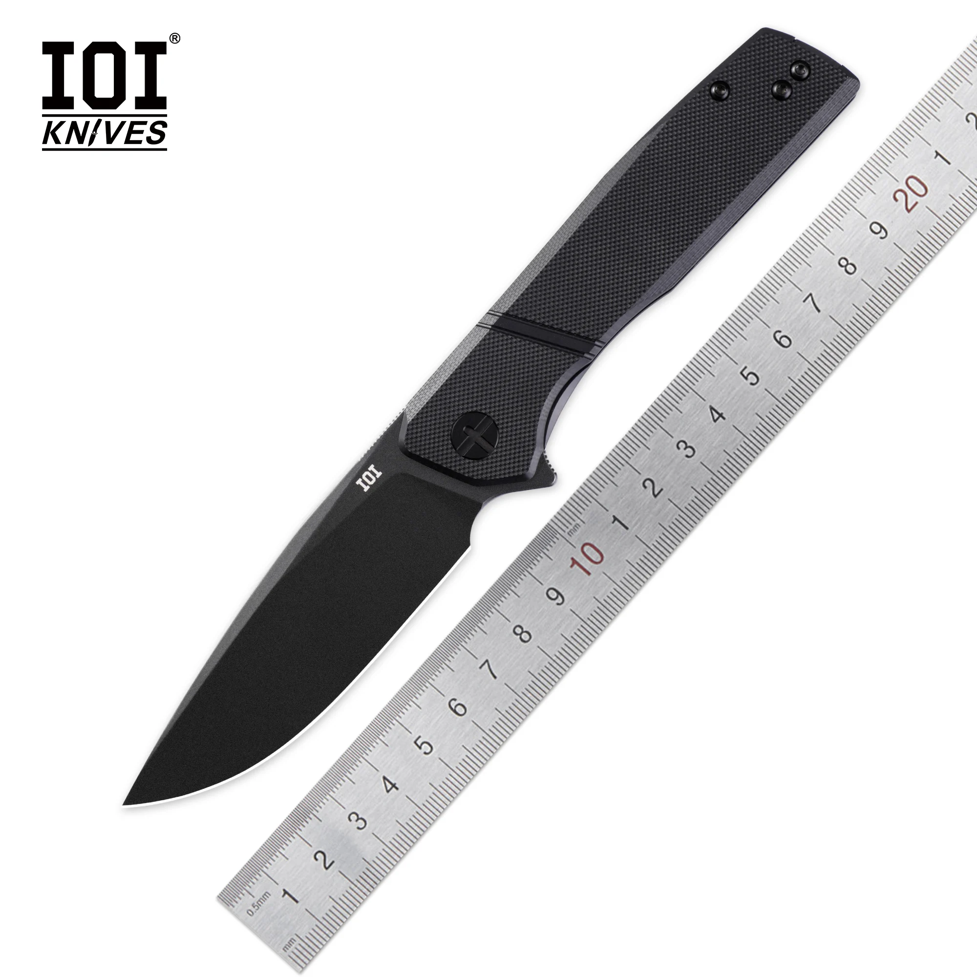 

IOI I51784 Folding Knives G10 Handle Pocket Knife 14C28N Steel Camping Hunting Outdoor Knife EDC Tool