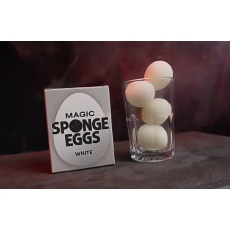 

50 шт./лот, мягкие волшебные губчатые яйца (белые) фокусы, появляются исчезают яйцо, волшебный фокусник, сценическая вечеринка, иллюзия, трюк, реквизит