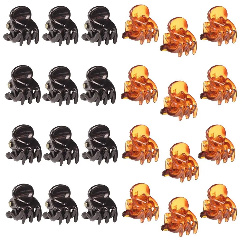 

24pcs Mini Hair Clips Durable Plastic Claws for Women Girls Styling Accessories Long Use Hair Tools