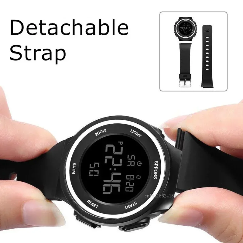 Waterproof LED Watches for Men Outdoor Sports Men Digital LED Quartz Alarm Men Wrist Watch Fashion Electronic Watch Relogio