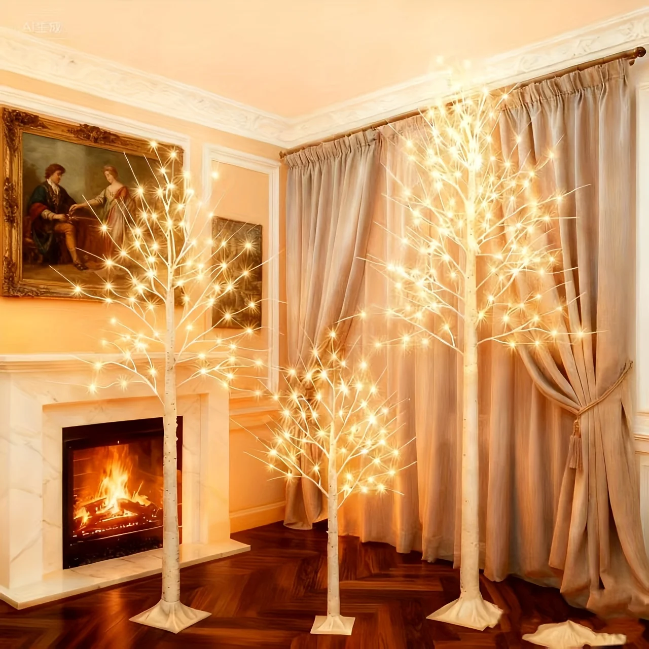 

3FT 5FT 6FT Combination Set, Remote Control High Brightness LED Birch Light, Adjustable Brightness, 8 Flashing Modes, Suitable For Indoor Home Decoration, Easter Decoration, Easter Decoration, Party Decoration, Indoor Lamp