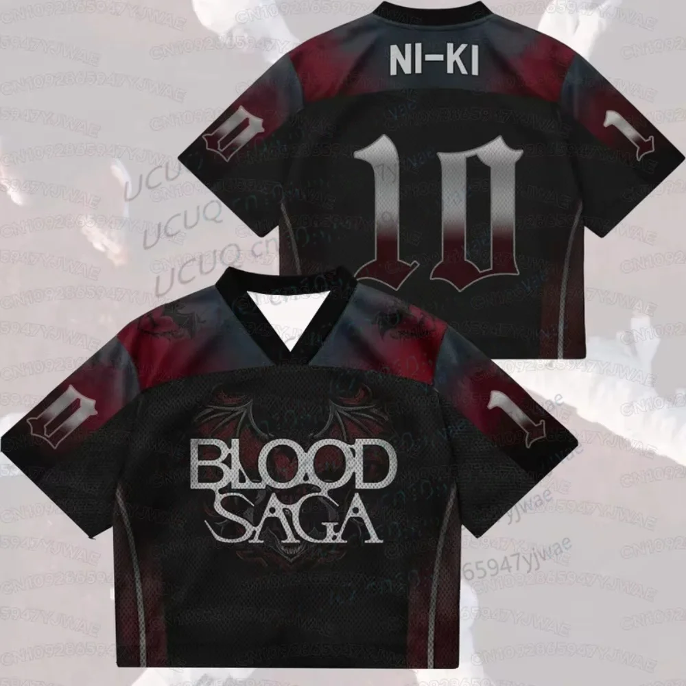 Summer Men's Women's Print Graphic Short Sleeve Casual Enhypen Blood Saga World Tour T-Shirt Fans Gifts