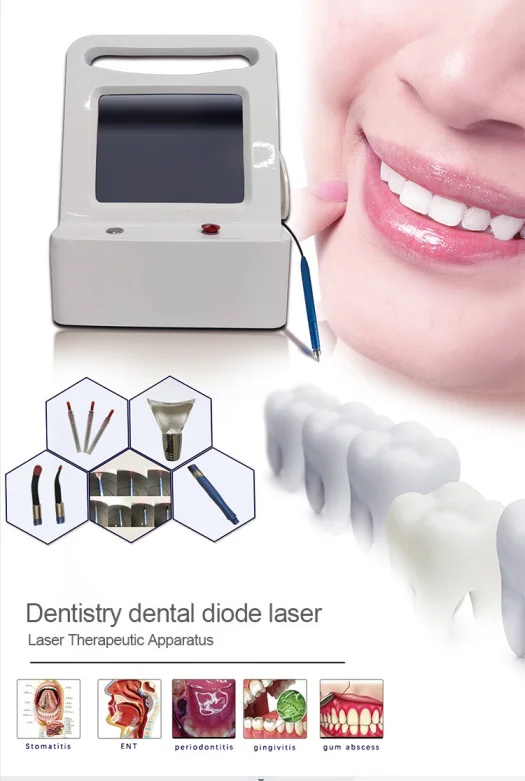 2023New980nm Diode Laser Dental Machine Beauty Center Use Anti-inflammatory Sterilization Teeth Whitening Laser Dental Equipment