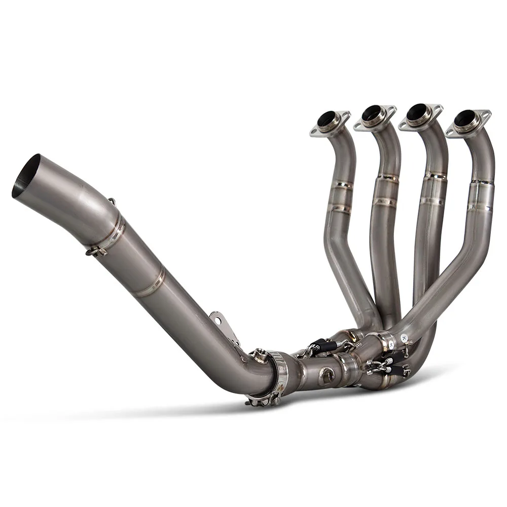 

STLFFor KawasakissZX6R ZX-6R2021-2025Full Titanium Alloy Motorcycle Exhaust System Modify Manifold60mm Escape Front Mid Link Pip