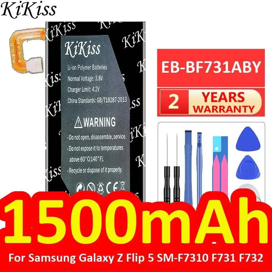 

For Samsung Galaxy Z Flip 5 SM-F7310 F731 F732 Reliable Power Supply Mobile Phone Battery EB-BF731ABY 1500Mah