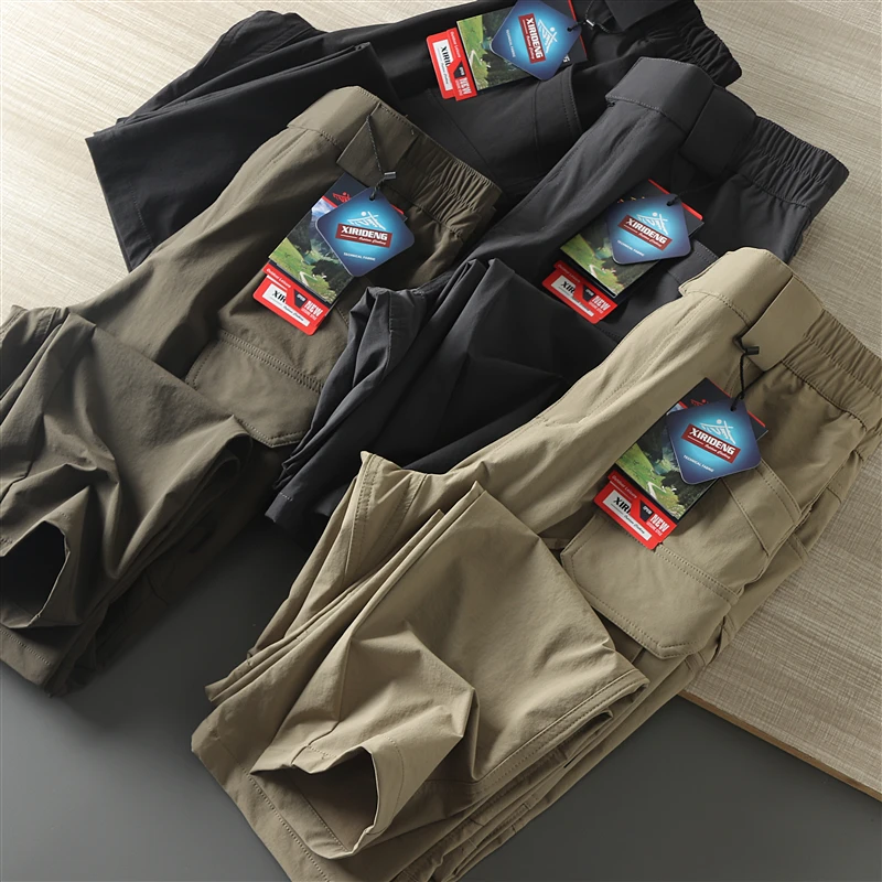 

Outdoor Workwear Casual Pants Long Trousers 3D Cutting Waterproof Multi-ket Breathable Spring Summer Outdoor Cargo Pants