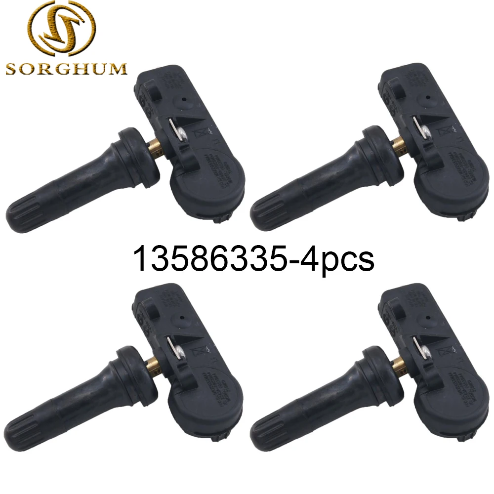 

4pcs 13586335 TPMS Tire Pressure Sensor For GMC Buick Cadillac CTS Escalade DTS SRX STS Chevy Silverado Tahoe Impala Suburban