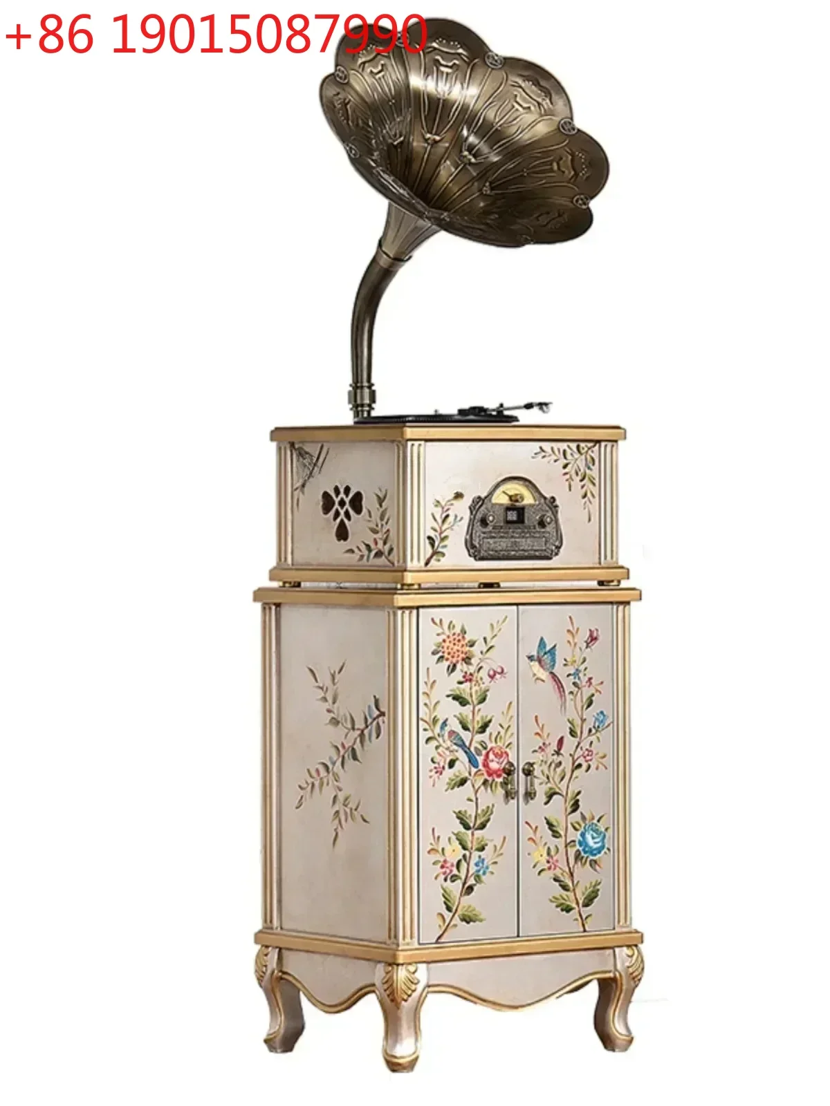 

Американский музыкальный центр для гостиной: многофункциональный проигрыватель виниловых пластинок с росписью