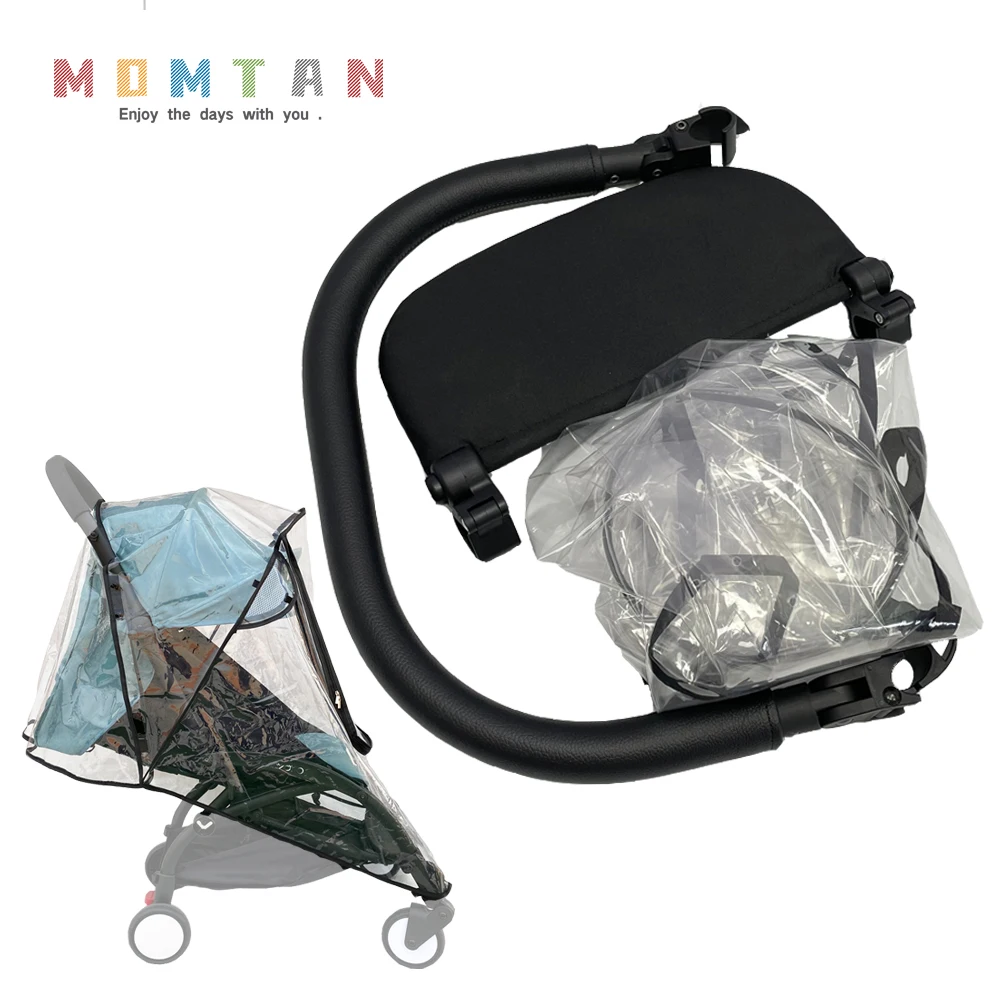 MomTan® Baby Stroller Accessories Compatible With Babyzen YOYO2 , Stroller Bumper &15 CM Foot Board & Rain Cover For YOYO