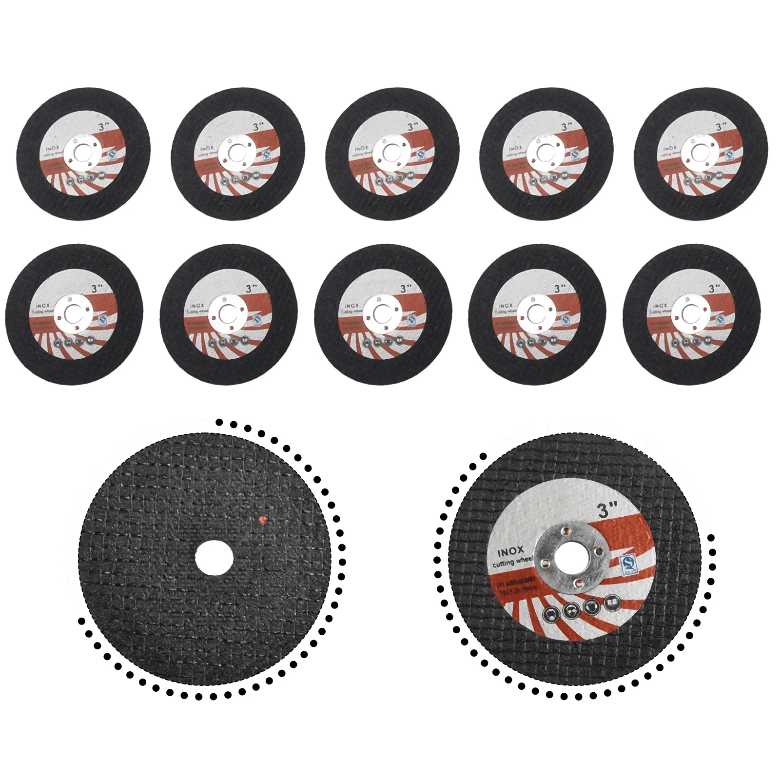 Disco de corte para amoladora angular, minidisco Circular de resina de 75mm, 10 piezas, accesorios de herramientas eléctricas y piezas de repuesto