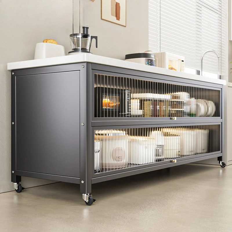 

Kitchen rack floor-to-ceiling multi-layer storage cabinet multi-function
