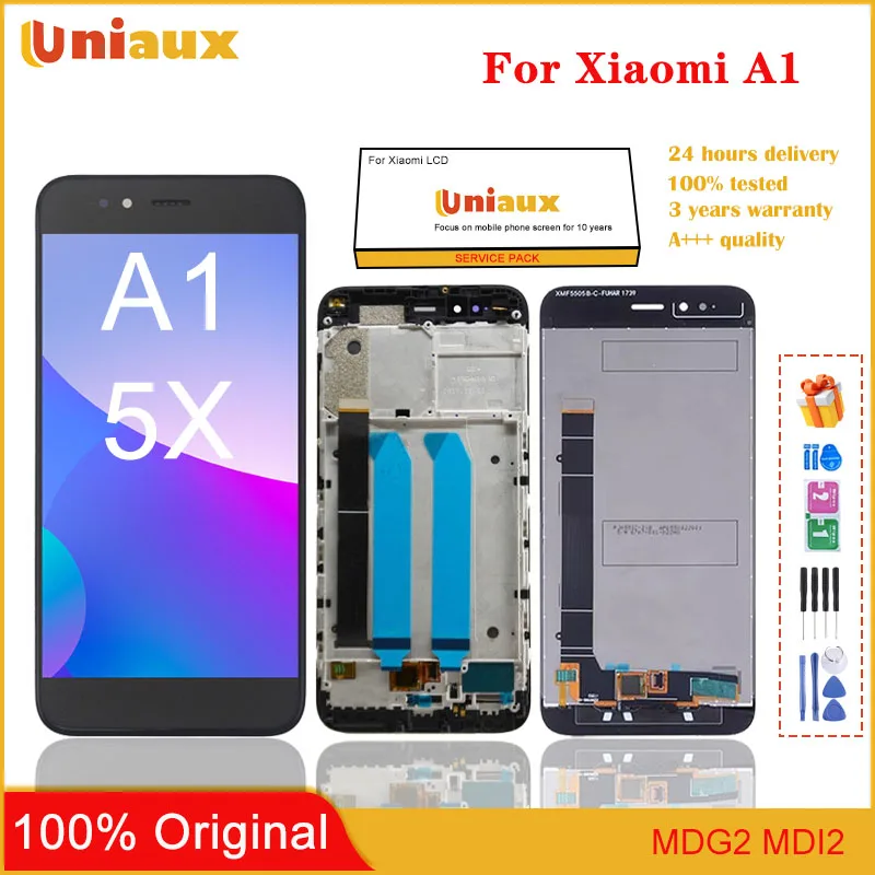 5.5'' Mi A1 LCD Original For Xiaomi Mi A1 MDG2 MDI2 Display Touch Screen Digitizer Assembly For Mi 5X MiA1 Mi5X LCD Replacement