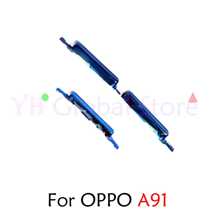 For OPPO A91 Power Button ON OFF Volume Up Down Side Button Key Repair Parts