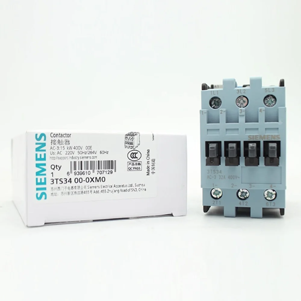 Original Auxiliary Contact AC24V 36V 48V 110V 220V 380V Modular Din Rail Contactor 3TS33 3TS34 3TS35 3TS36 00-0X 11-0X 1NC 1NO