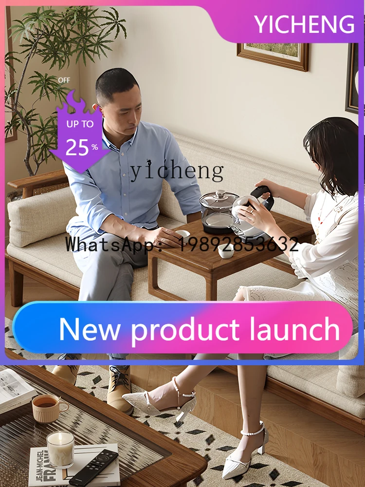 

A2-9 FY solid wood sofa bed living room home raan telescopic folding sofa bed