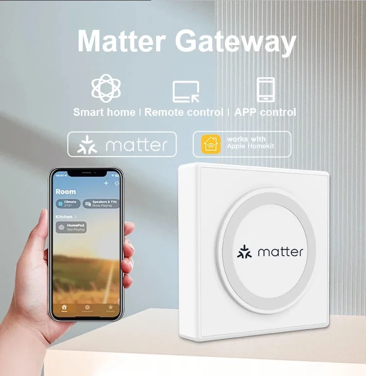 RAISE Tuya Zigbee Matter Thread Wired Smart Home Bridge Matter Hub Support Voice Control Siri Homekit SmartThings Google Alexa