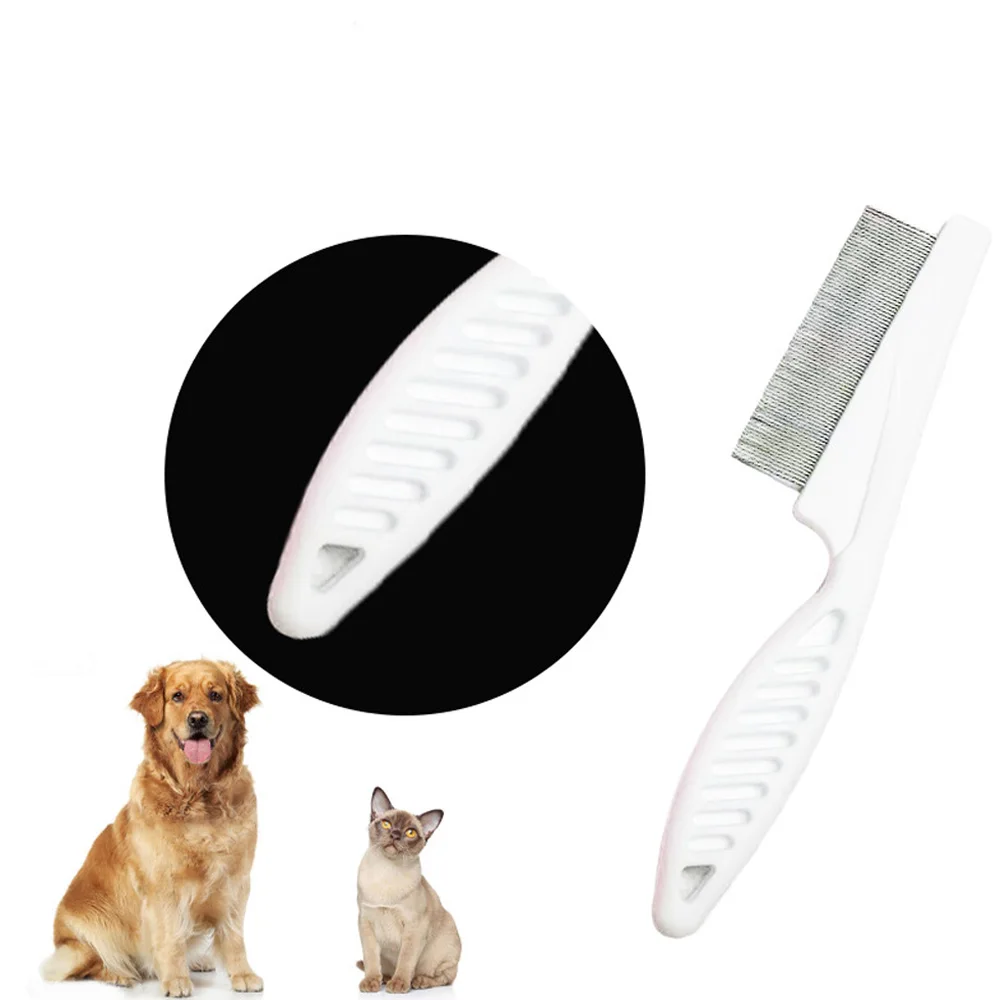 Pet Hair Removal Comb Comb Portable Stainless Steel Grooming Brush for Dog Cat Easy-clean Floating Lint Hair Pet Comb Supplies