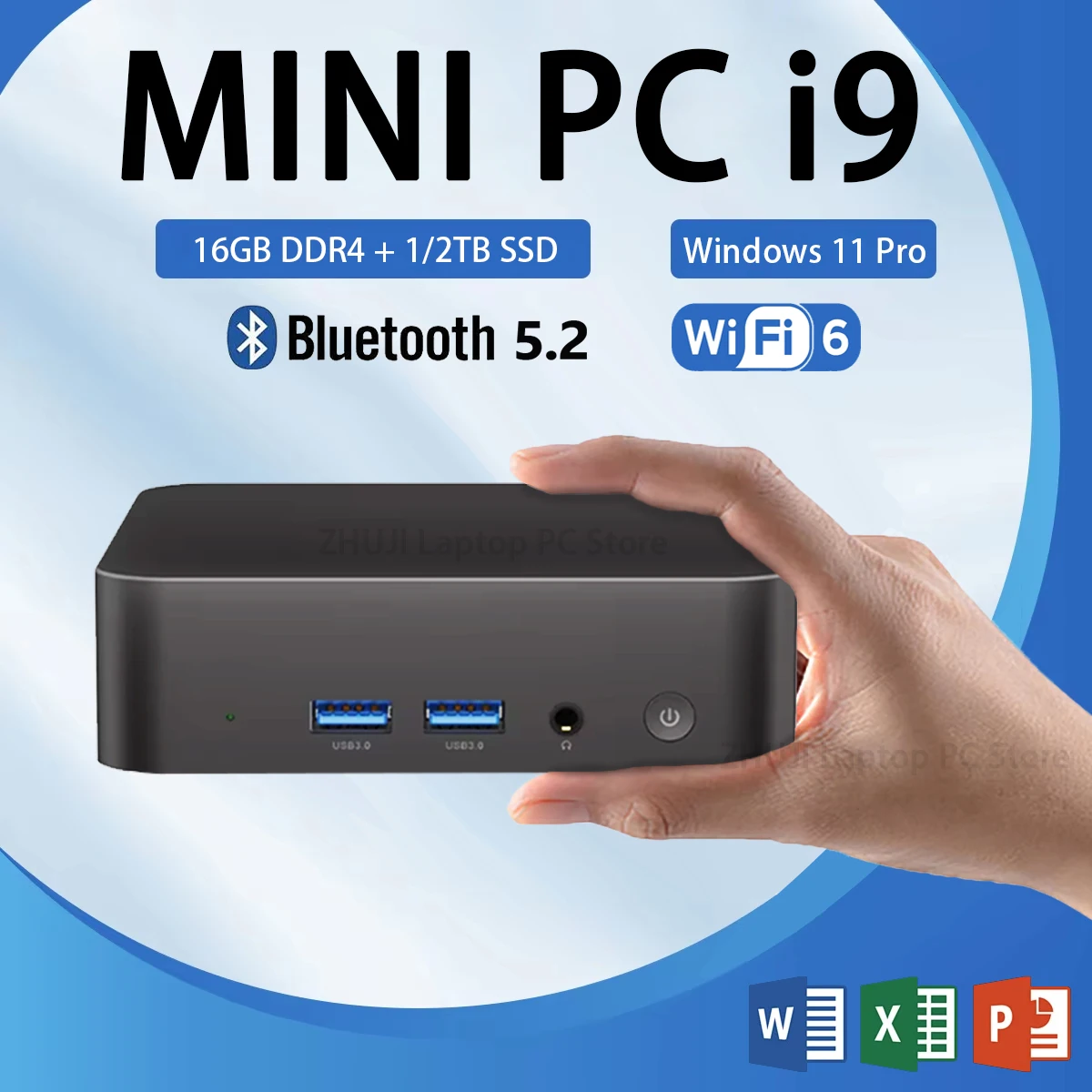 

Mini PC Core i9-8950HK Desktop Gaming Computer 16GB 1TB/2TB DDR4 Windows 11 WIFI 6 BT5.2 Ultra Small Pocket Computer