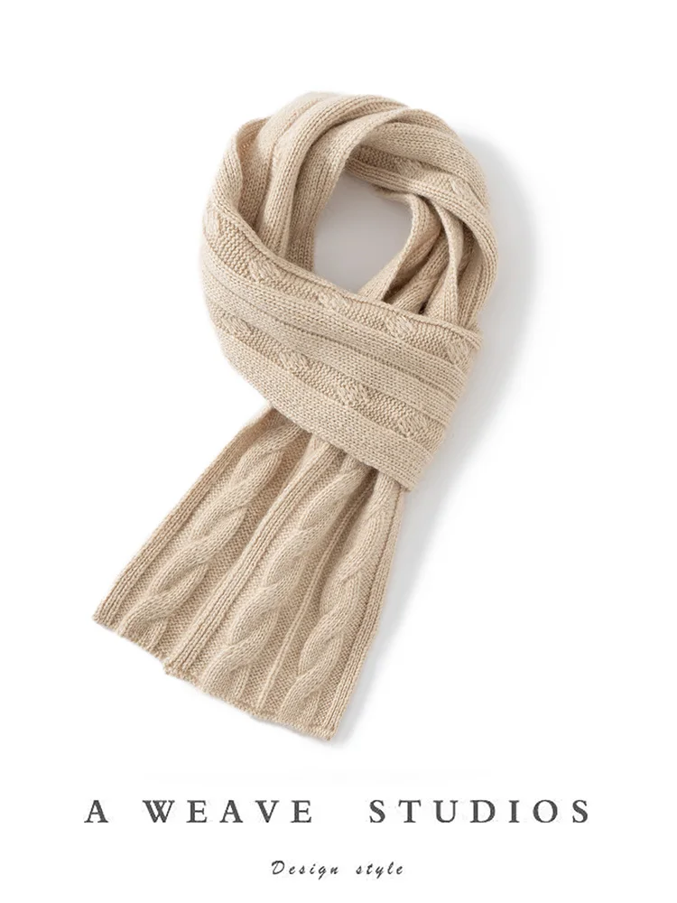 faionable-ort-knitted-00-pure-camere-scarf-women's-winter-ne-warmer-trendy-twist-pattern-korean-sle-scarf