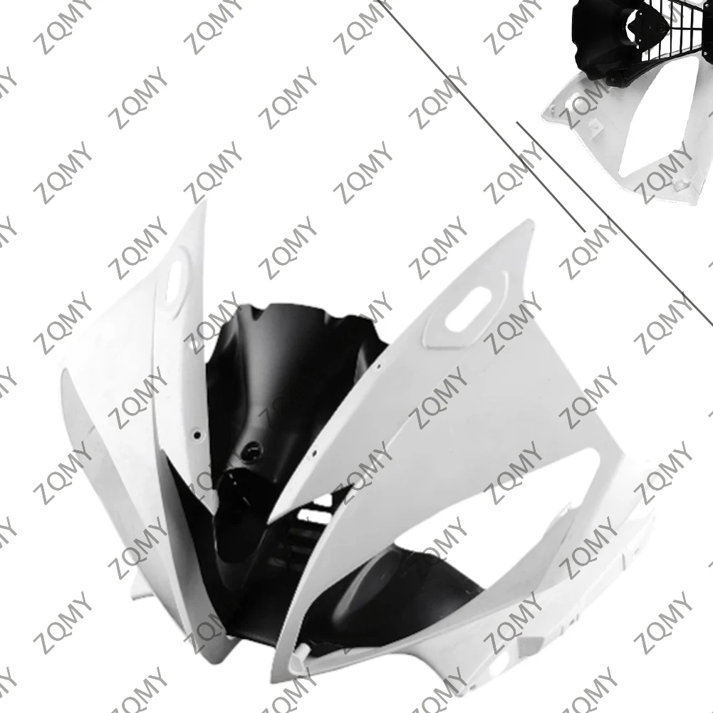 

For Yamaha YZF R6 2006-2007 Motorbike Upper Front Nose Cowl Fairing Injection Mold ABS Plastic Unpainted White