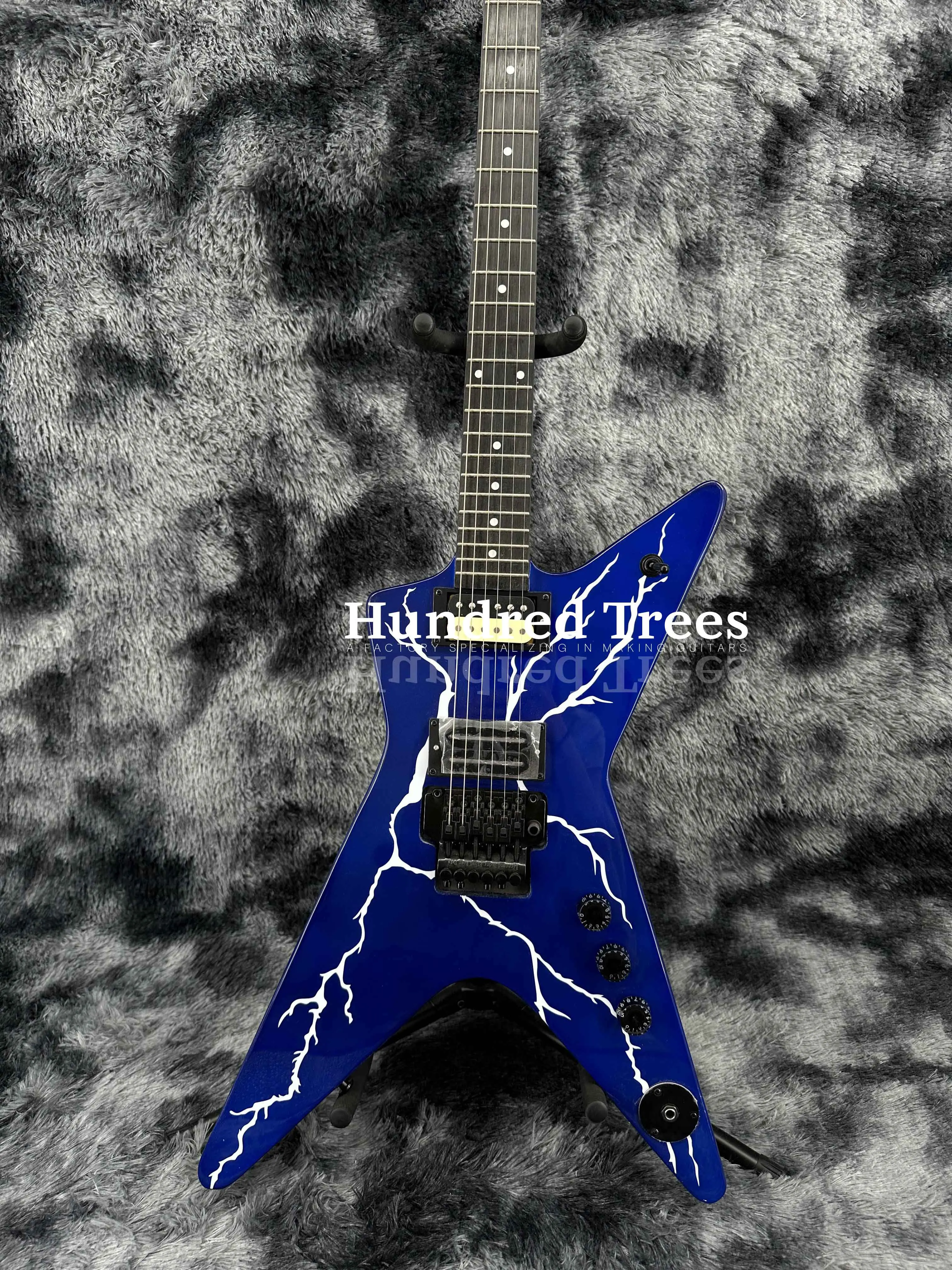 Dimebag Darrell Signature Model Electric Guitar Blue Lightning HH Pickups