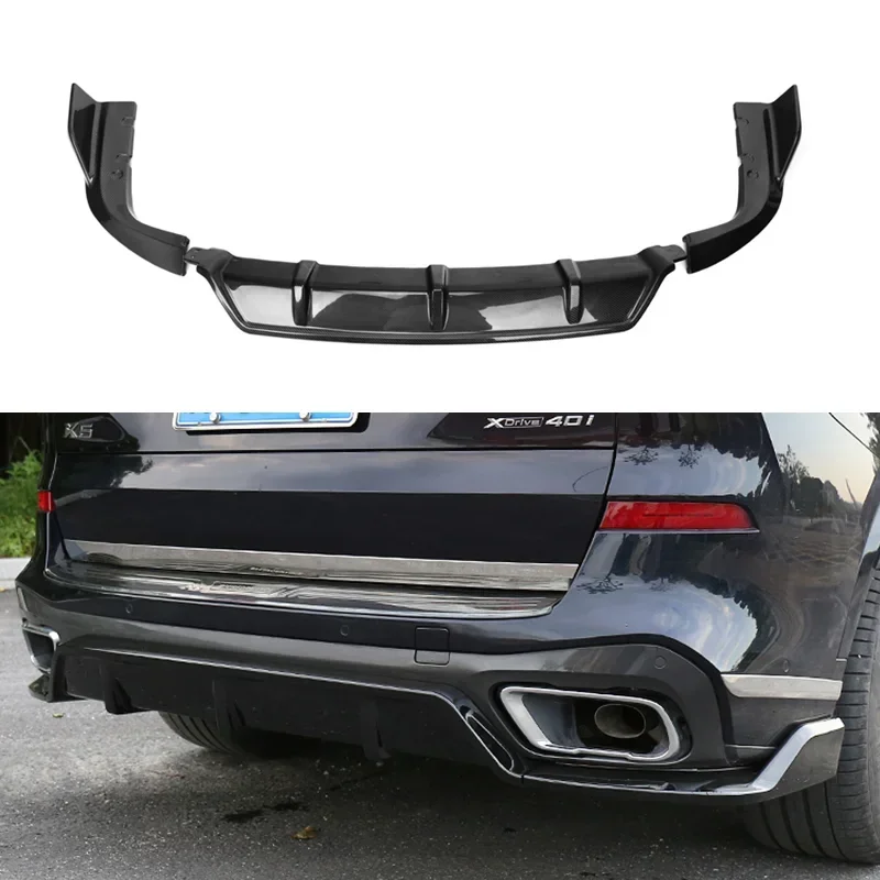 G05 X5 Carbon Fiber Rear Bumper Diffuser with Splitter Apron for BMW  New   M sports 2019 UP