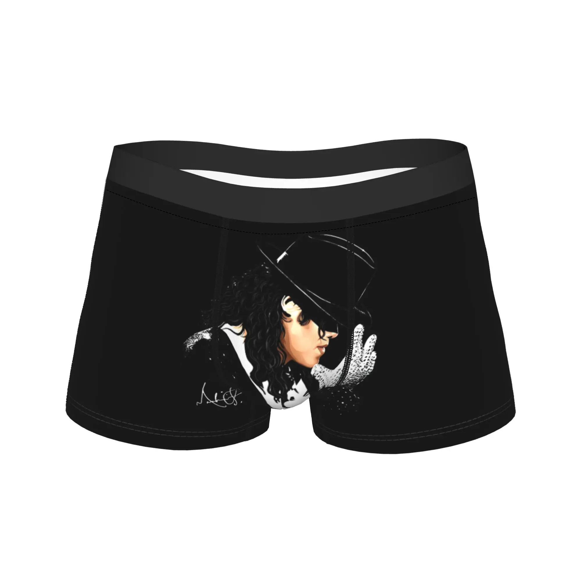 King of Pop Michael Jackson MJ Boxershorts, lustiges Geschenk für Männer, lustige Unterwäsche, Boxershorts