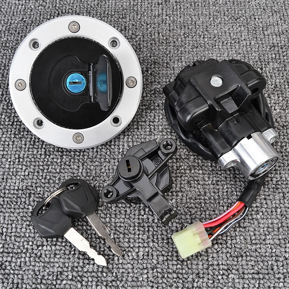 Fuel Gas Cap Ignition Switch Seat Lock with Key Kit for Suzuki GSF 600 1200 GSF600 Bandit 1995-2004 GSF1200 Bandit 1997-2005