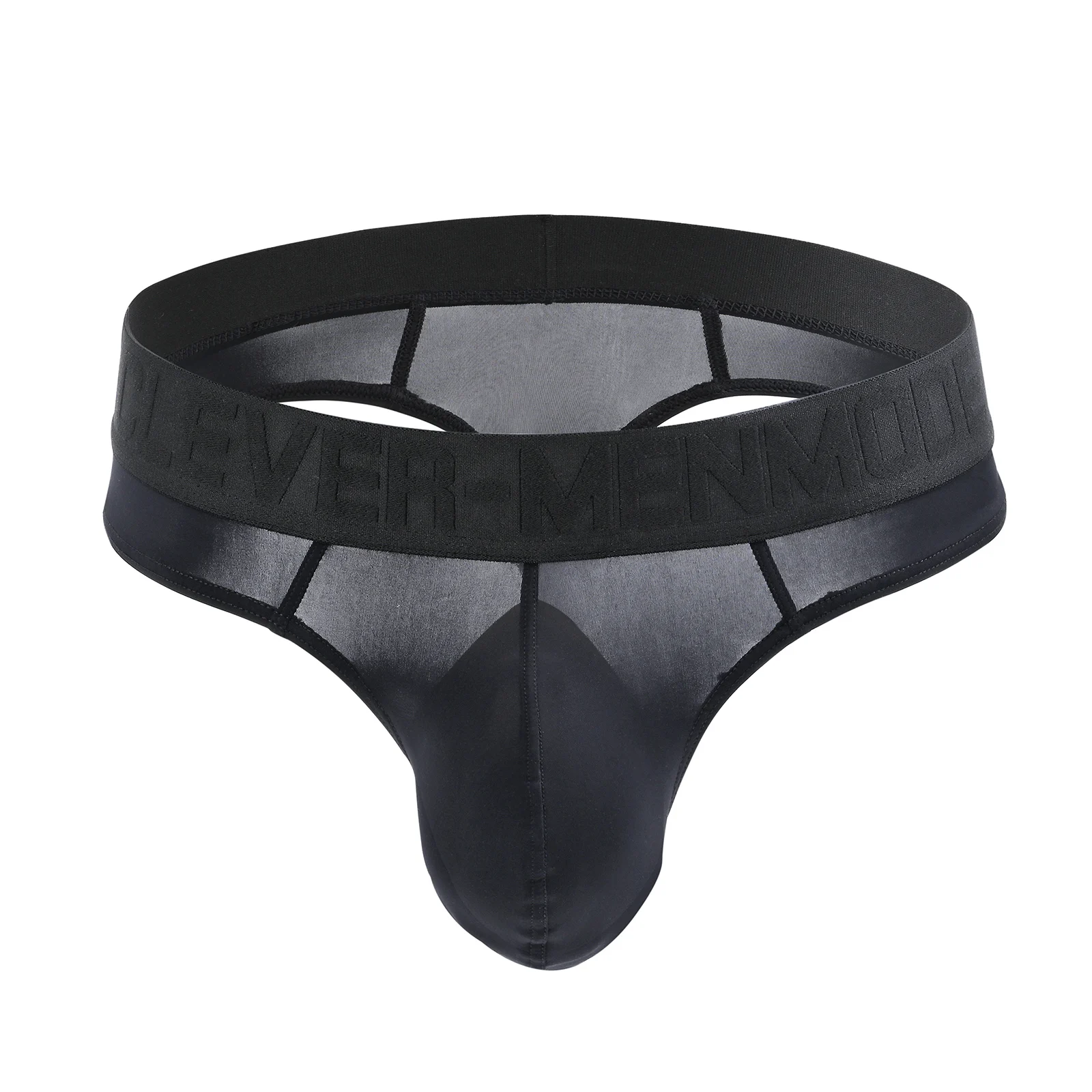 CLEVER-MENMODE Männer g String Tanga Unterwäsche Eis Seide sexy Höschen ultra dünne Tanga Bikini Penis Beutel Unterhose T-Back