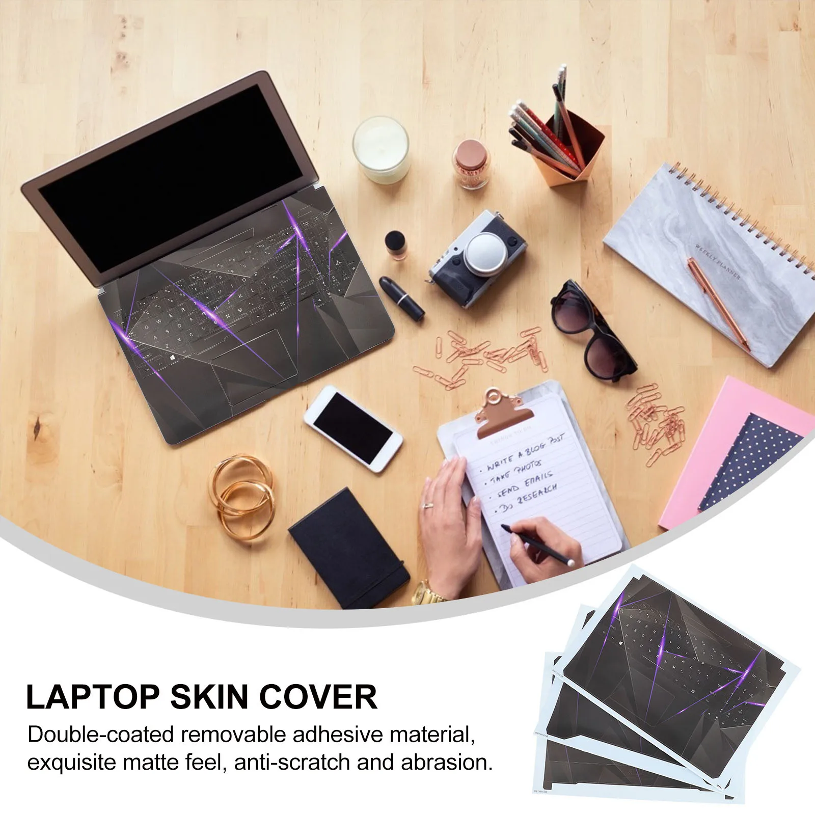 

1Set Laptop Protective Film Set Real Molding Precise Fit Air Guide Groove Keyboard Cover Scratch Resistant Anti-Oxidation PVC