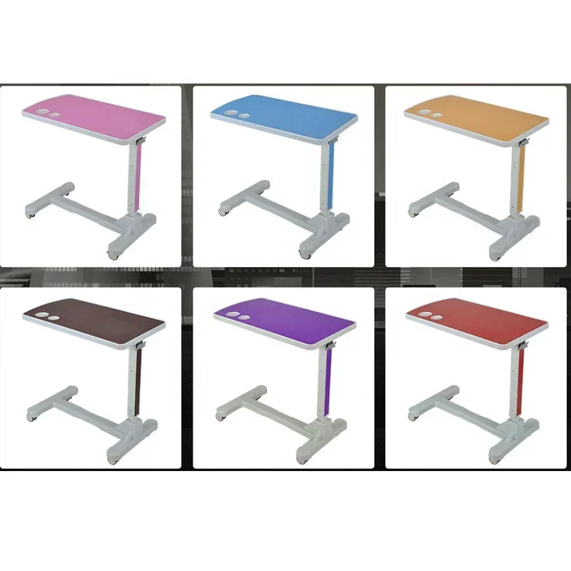 2025/Hospital Abs Movable Adjustable Over Bed Food Table Dining Table For Patient