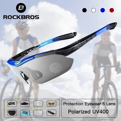 ROCKBROS Cycling Polarized Glasses Bike Photochromic Outdoor Sports Sunglasses MTB PC Goggles Eyewear 5/3 Lens Bicycle Accessory