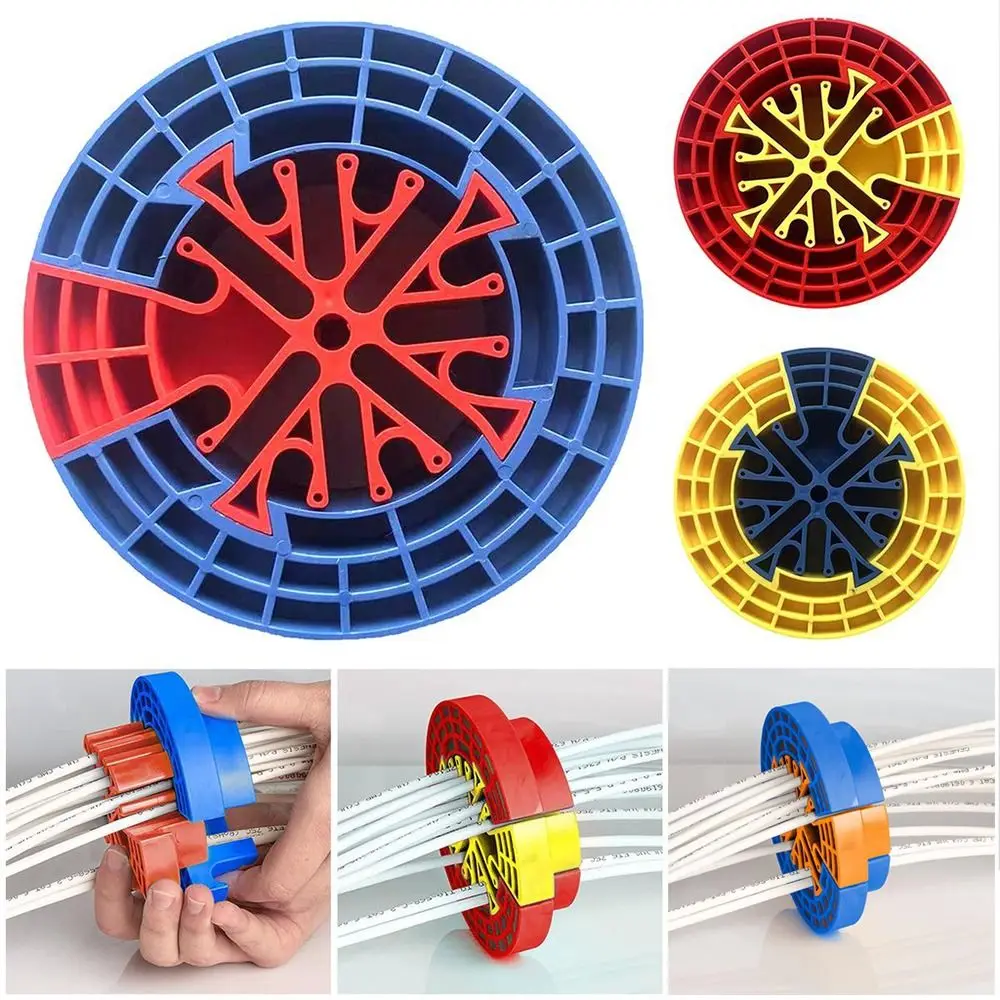 Durable Colorful Cable Comb Dresser Plastic Cable Sorting Cable Comb Tool Easy To Use Wear-resistant Wire Harness Organizer