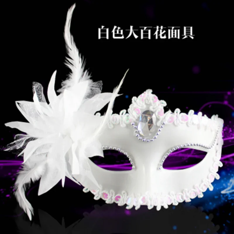 نصف وجه سيدة حزب الأميرة مثير قناع فتاة هالوين الدانتيل قناع ماكياج الكرة قناع الزنبق الكبير