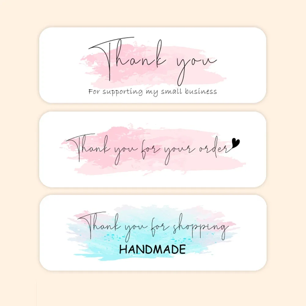 120 Thank You Order Stickers for Small Business - Envelope Sealing Labels