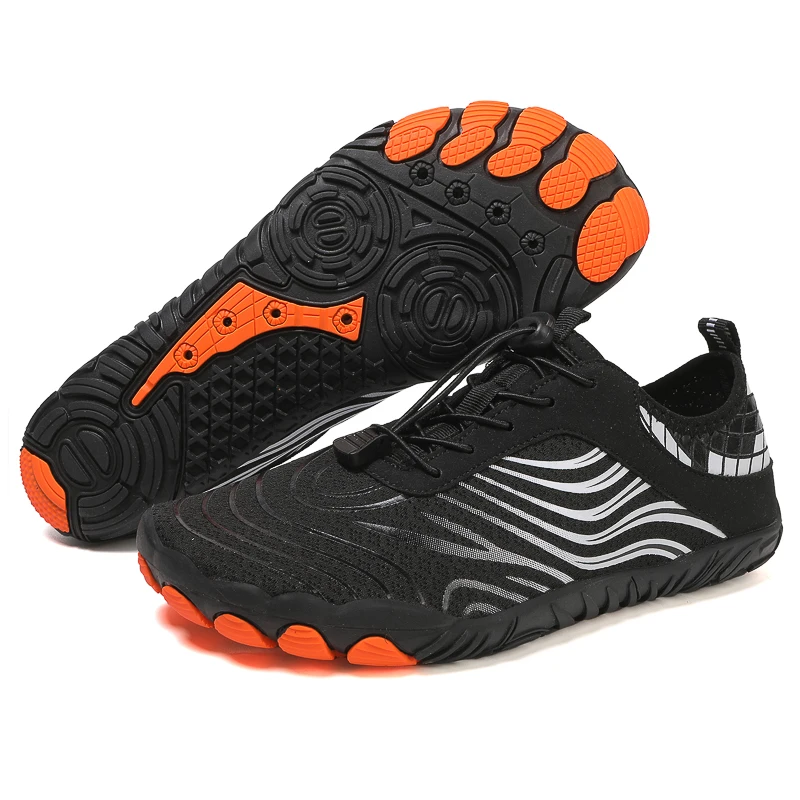 Free shipping Men Women Beach Barefoot Shoes Aqua Swimming Toning Wading Water Shoes Diving Quick Drying Anti-skid Big Size 4748