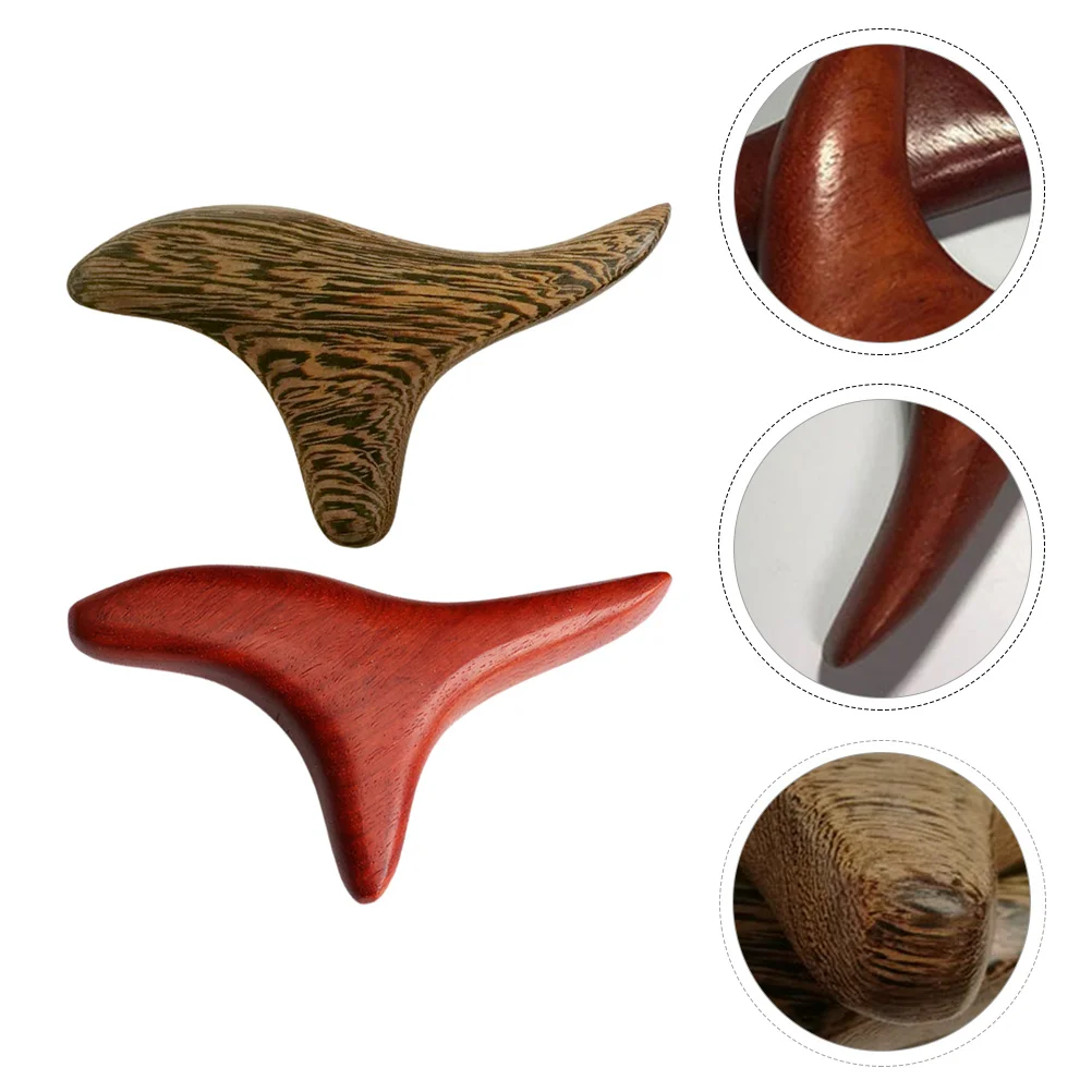 

2Pcs Acupressure Massager Wood Body Stick Reflexology Tools for Shoulder Neck Back Hamstring Massage at Home Salon