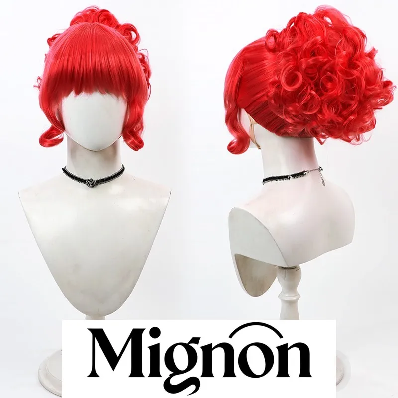 

Мисс Аргентина Косплей Парик Ярко-красные вьющиеся волосы