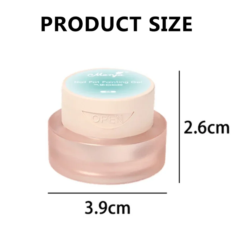 1 Dose Cushion Patting Gel Nagellack Ombre Schwarz Weiß Pat Pat Gel Nagellack Zeichenliner French Nail Cushion Gradient Gel – Detail 7