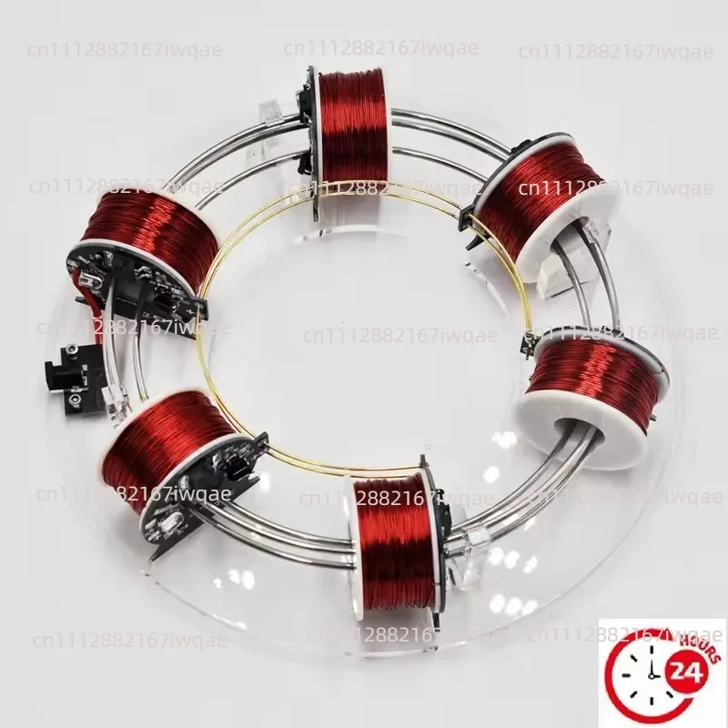 Electromagnetic Ring Cyclotron DIY Electromagnetic Cyclotron DIY Six Coils Circular Accelerator Scientific Experiment Equipment