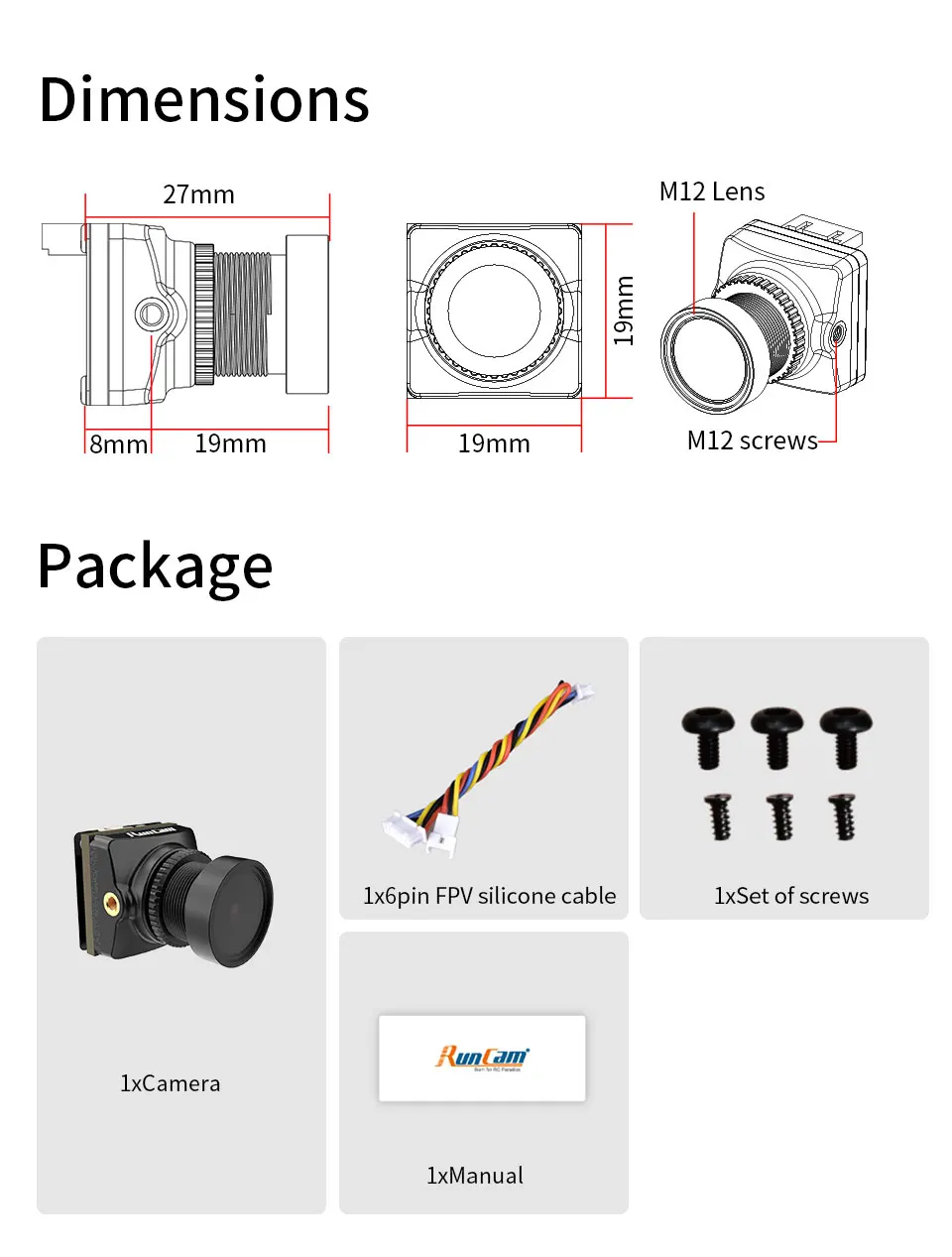RunCam Phoenix 2 Pro 1500TVL Hochauflösende Nachtsichtkamera mit Ultra-Niedriglicht-Klarheit 850nm – Detail 5