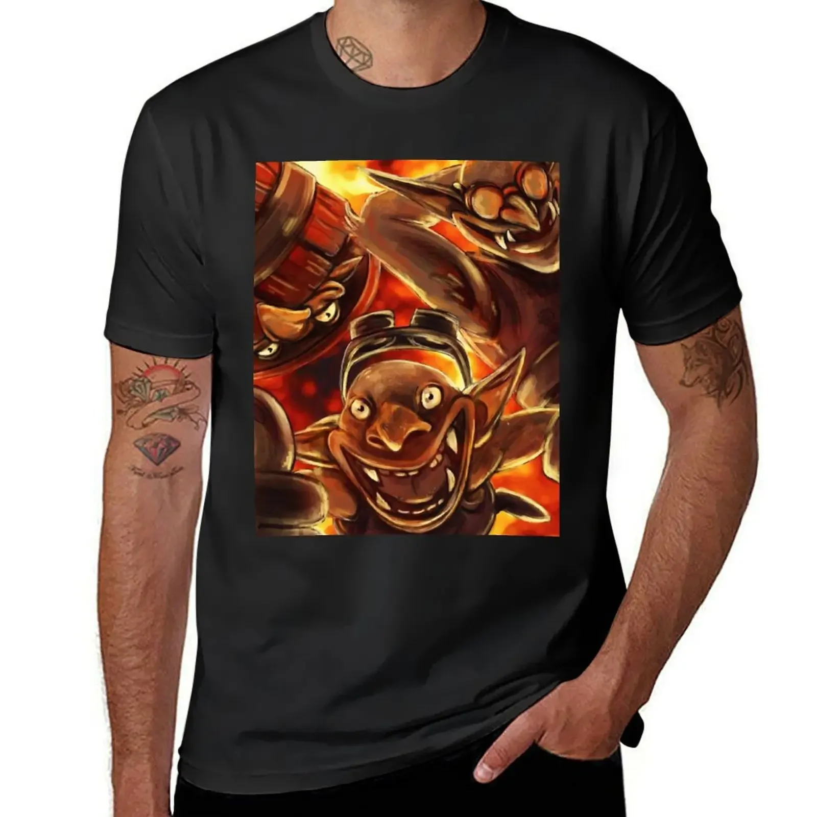 techies dota 2 art T-Shirt oversized graphic tee shirts graphic tees vintage street wear Men's cotton t-shirt