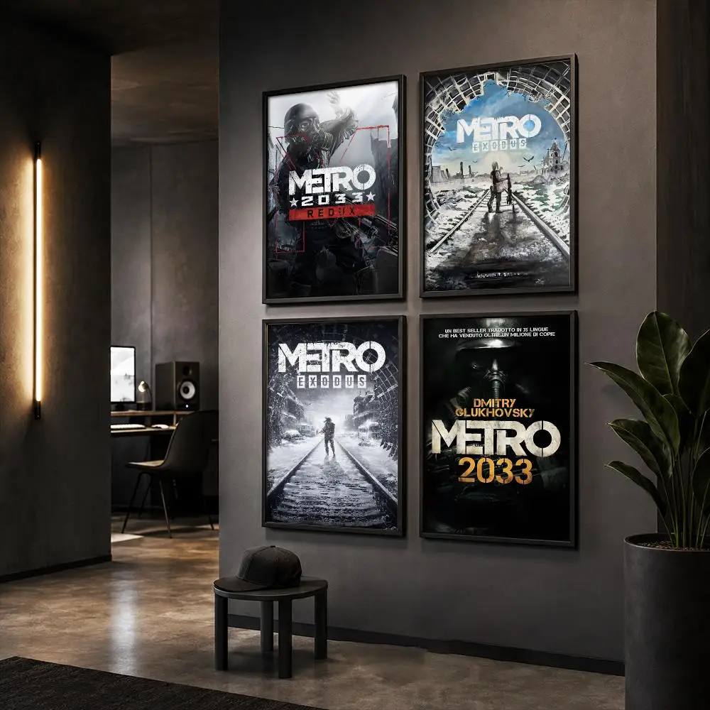 M-Metro Exodus Game Poster HD Home Wall Stickers House Hallway Living Room Bedroom Bar Office Decor Art Prints