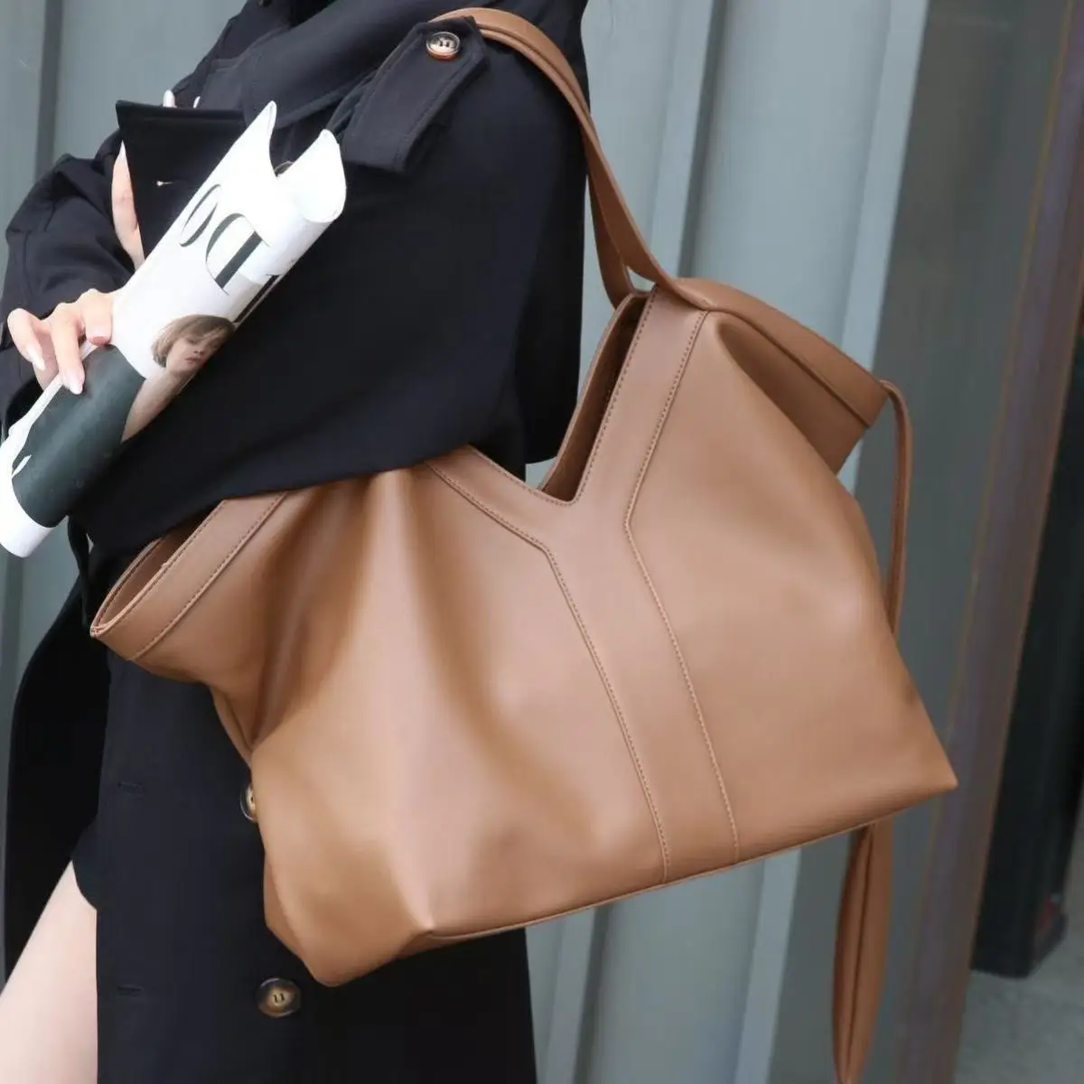 2026 new lady women casual tote bag  high-capacity OL bag versatile image 4