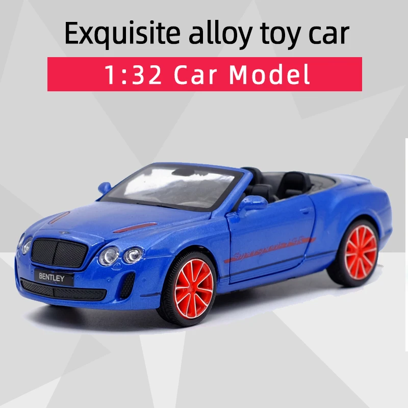 

Caipo 1:32 Bentley Continental Supersports ISR литой автомобиль из сплава, модель игрушки с откидной спинкой для детей, подарки, коллекция игрушек