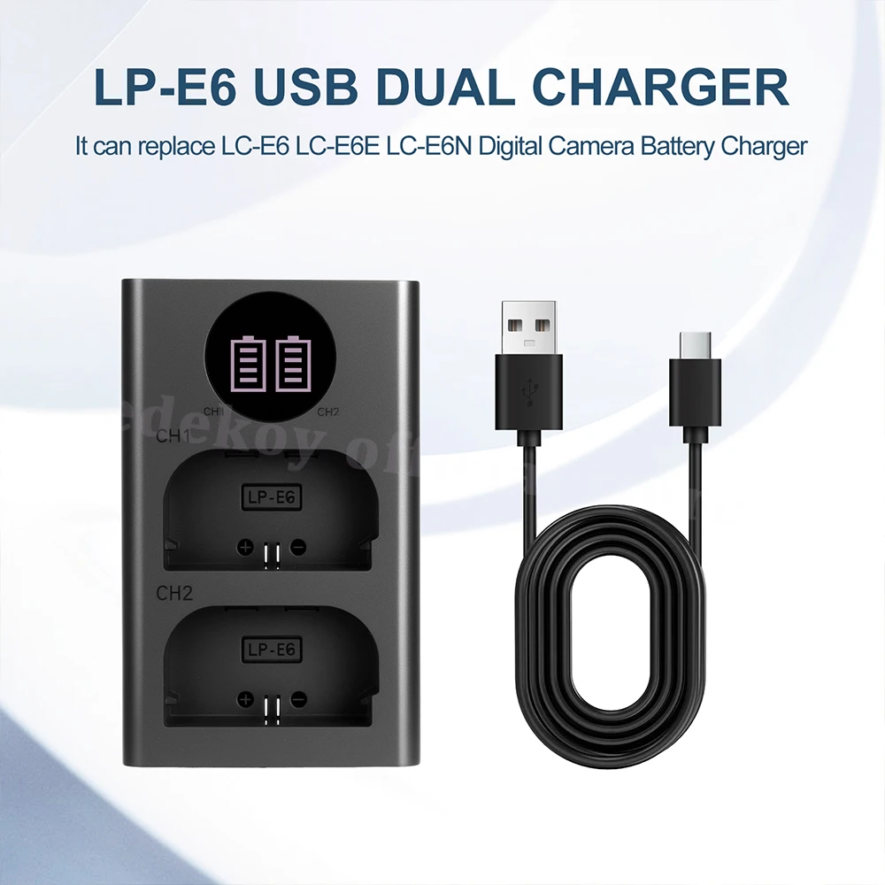 LP-E6 Usb Dual Char… - image