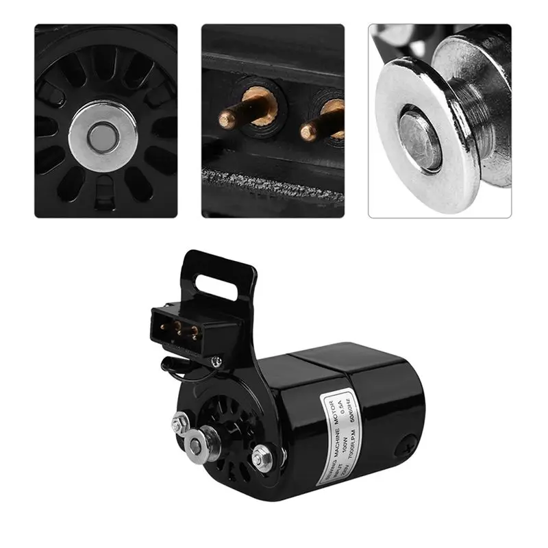 [NEW!A08R】 For J00360051 Sewing Motor 1Pcs 220V 100W 7000 RPM Kbracket 0.5 AMP EU Plug-Ideal For Home Sewing Machines