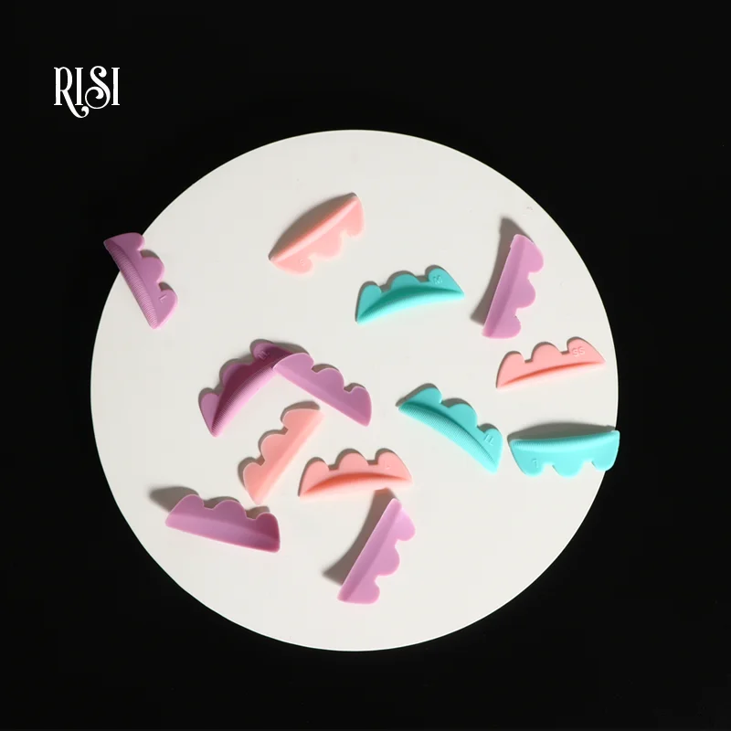 Risi 5 Paar Siliconen Wimper Perming Pad Lash Tillen 3d Wimper Krultang Hengels Wimper Schild Wimper Accessoires Make-Up Tools