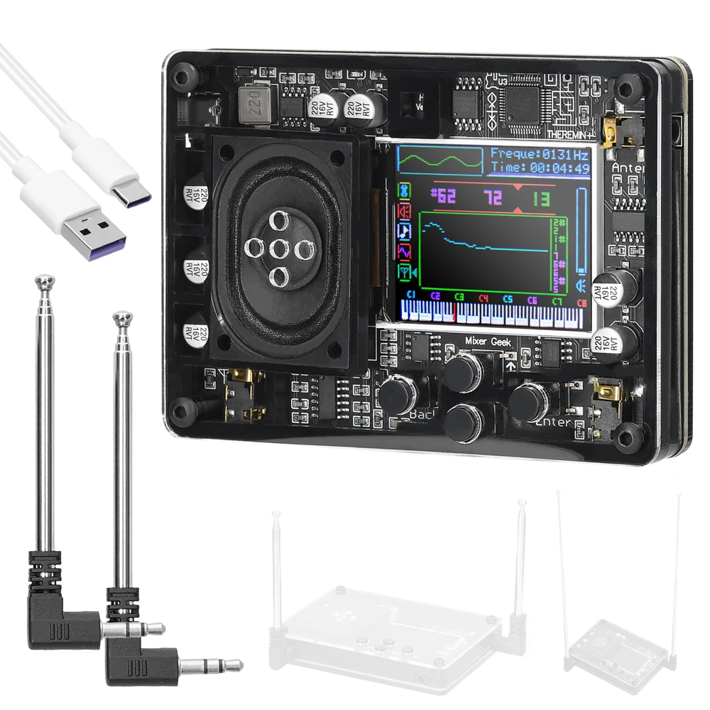 وحدة موسيقية لواجهة الصوت من النوع C، أداة جعة إلكترونية عتيقة، أصوات متعددة قابلة للتعديل