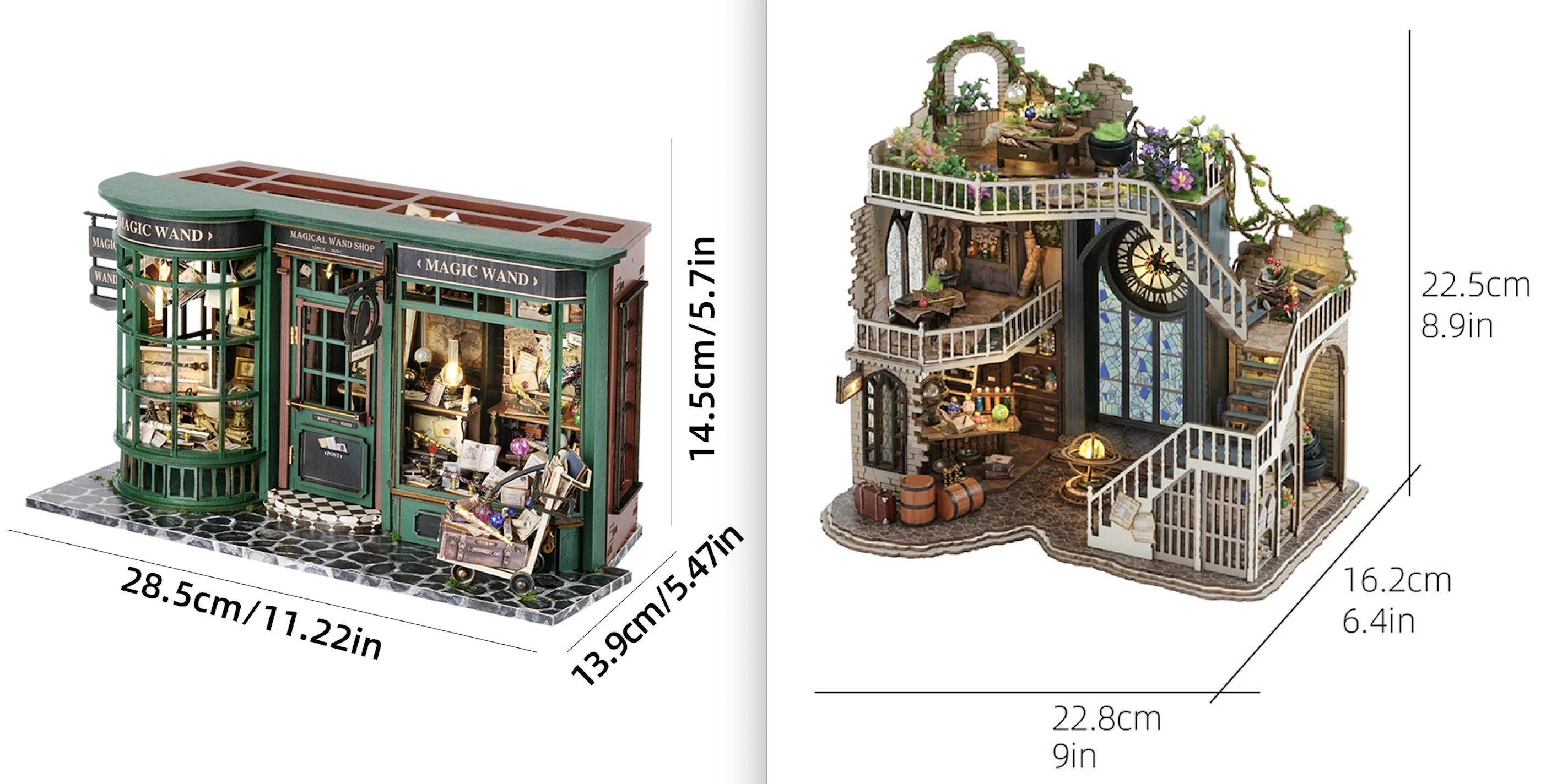 

2024 New Magic Theme Wooden Doll House New Type Dollhouse Miniature Accessories Popular Handmade Gifts